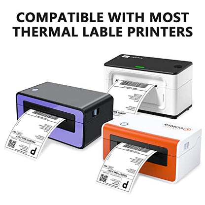4"x6" Direct Thermal Shipping Labels, 500 Shipping Labels/Roll - Thermal Shipping Label Printer Paper Postage Mailing Labels Compatible with Rollo, MUNBYN Label Printer - size: Roll- 500 Labels