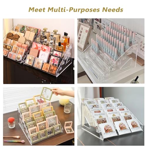 Sticker Display Stand, 7-Tier Acrylic Card Display Risers for Vendors - color: 1 Pack