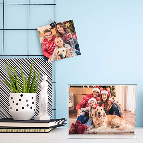 NIUBEE Acrylic Sign Holder 8.5 x 11 Horizontal T-Shape Flyer Stand 6 Pack - size: 8.5 x 11 Inches Horizontal
