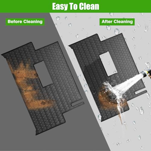 Club Car Precedent Golf Cart Full Coverage Floor Liner Mat, Fits Club Car Precedent (2004-2023), Onward & Tempo (2017-2023), Villager & V4L (2019-2023), Durable Anti-Slip Rubber - color: All Black