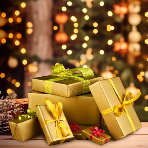 NEBURORA 120 Sheets Gold Tissue Paper Gift Wrapping Paper Bulk - color: Gold