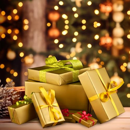 NEBURORA 120 Sheets Gold Tissue Paper Gift Wrapping Paper Bulk - color: Gold