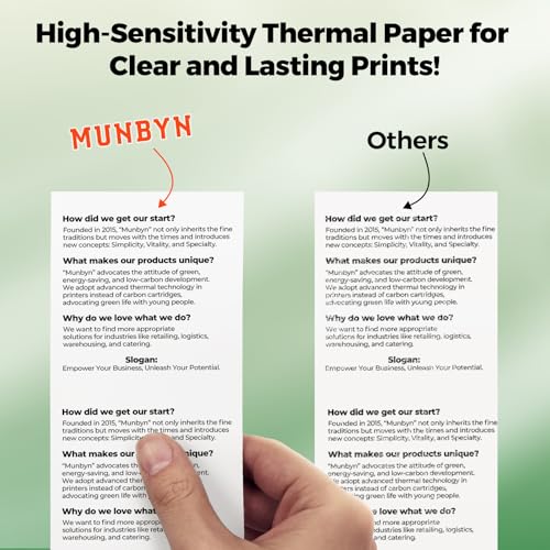 MUNBYN Thermal Paper 3 1/8 x 230ft, 12 Rolls Receipt Paper Work for Star Micronics TSP100 TSP143 Epson 80mm Receipt Printer Square POS Register Credit Card Terminals, Pos Register Paper BPA Free - size: 3 1/8" x 230', style: 12 Rolls