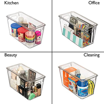 ClearSpace Plastic Storage Bins with Lids for Pantry & Fridge, 8 Pack - size: 8 Pack
