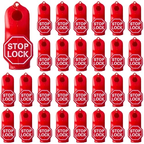 100 PCS Stop Lock Security Peg Hook Locks, Plastic Anti-Theft Display Hook Locks for Retail Pegboard, Universal Security Locks with 0.24 Inches Hole for Store Display and Merchandise Protection