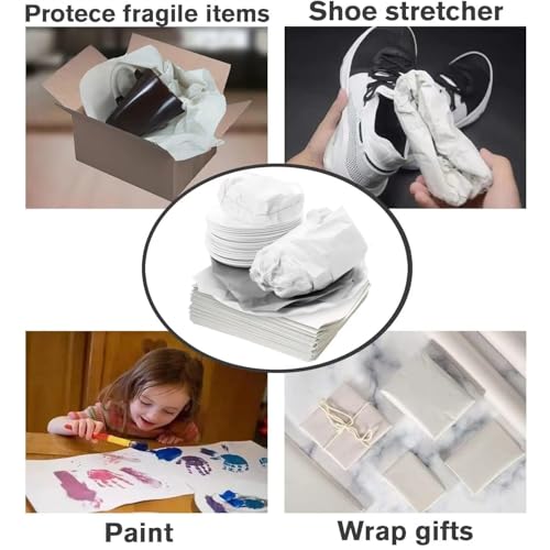 12 * 12 inch Packing Paper for Moving 100 Sheets Protecting Fragile China and Glasses,Small Wrapping Paper for Shipping and Moving Box Filler - size: 12 x 12 in - 100 sheets