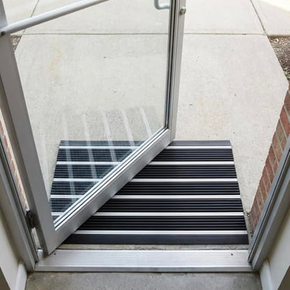 Ecomills Alumat Aluminum Doormat, 17.3" x 27.5", Black - size: 1'5" x 2'4" (Rectangular)