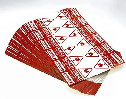 Red Large Fragile Handle with Care Keep Dry Upward Do Not Trample Shipping Box Warning Stickers Label (STK-03 1000pcs) - size: STK-03 1000pcs