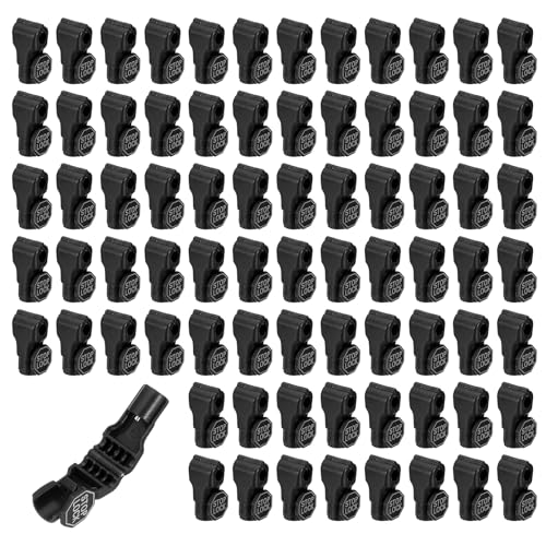 PATIKIL Hook Locks Stop Locks 7mm Plastic Magnet Security Hook Black 120Pcs - color: Black, size: 7mm