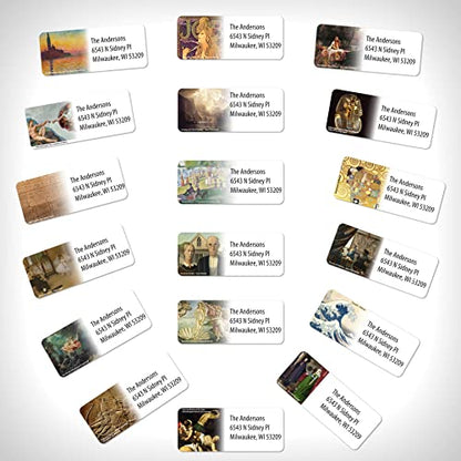 Customized Personalized Address Labels - Made in The USA by Kenco (Famous Art, 250 Labels) - color: Famous Art, size: 250 Labels