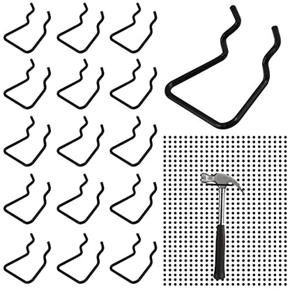 Waziaqoc 16PCS Pegboard Plier Holders, Black - color: Black
