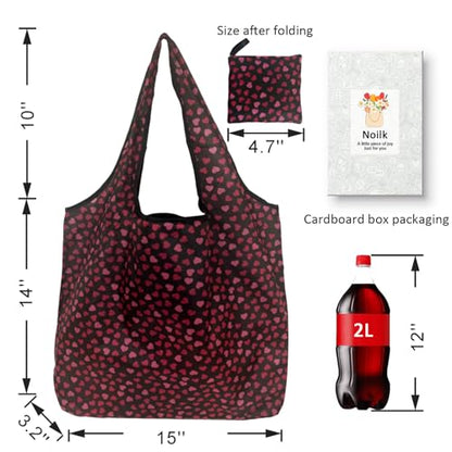 Reusable Grocery Bags, Easy to Fold & Store Fashion Shopping Bags - color: Butterfly 4 Pack