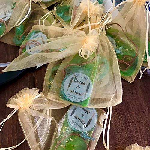 Sheer Organza Mesh Drawstring Gift Favor Bags 50 Count 4x6 Inch Gold - color: Gold 4x6in 50pc