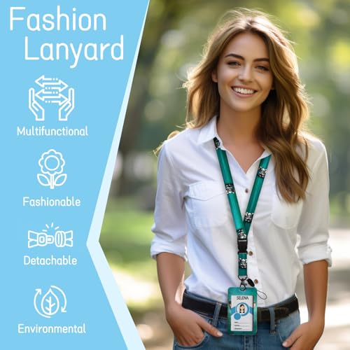 Piefly Lanyards for Id Badge, Teacher Card Holder Retractable Reel Elephant - color: Elephant