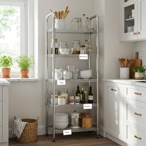 Tatuo 200 Plastic Label Holders for Wire Shelf, Reusable Clip, Clear - color: Clear