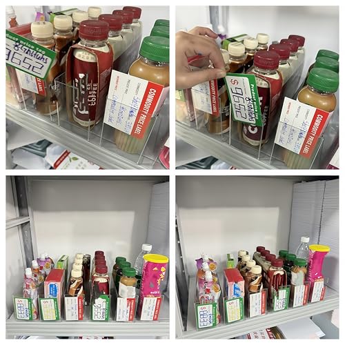 Organizing Essentials Kit - Shelf Dividers, Storage Bin Labels, Index Card Holder, Wire Rack Covers & Shelf Clips with Adjustable Pegs and Label Holders for Pantry, Closet, Office Storage Solutions - size: 3915-Card Slot-UP