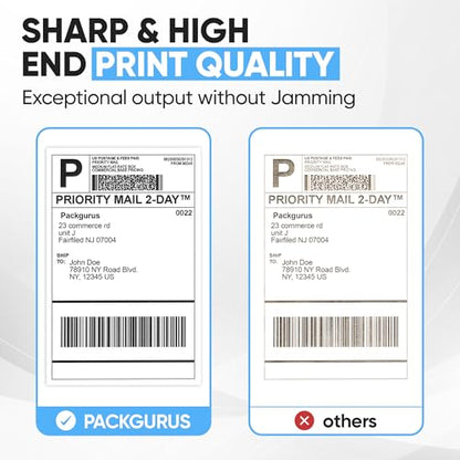 4"x6" Direct Thermal Label Roll, Shipping Labels with Perforated, Commercial Grade for Thermal Printer, 500 Labels/Roll, 4 Rolls (2,000 Labels Total) - size: 500*4 Roll Labels