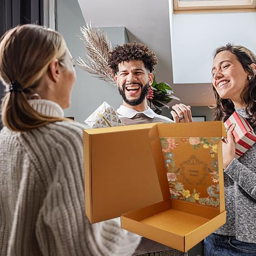 11x11x2 inch Shipping Boxes 20 Pack, Brown Corrugated Cardboard Mailer Box - size: 11" x 11" x 2"