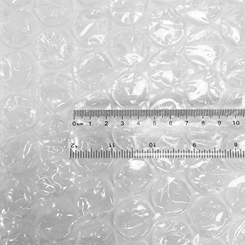 Amazon Basics Bubble Cushioning Wrap for Moving, Packing, Shipping and Storage, Heavy Duty Protection for Fragile Items, 12-inch x 100-foot Long Roll, Large 5/16", Clear - size: 12 inch x 100 ft