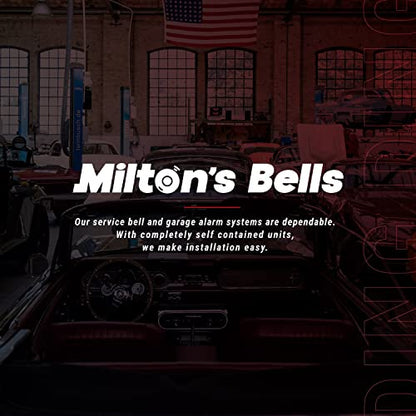 Milton's Bells MB WDCLK Wireless Warehouse Door Chime & Strobe Light Kit, 2500 Ft Range, 12 Chime Tones, Adjustable Volume, Visual & Audible Alerts for Warehouses, Will-Call Counters & Offices