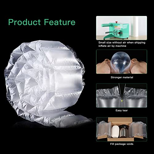 985ft Air Pillow Cushion Film Roll for Bubble Wrap,Packaging 3000pcs