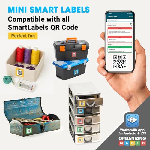 SmartLabels - Mini 1.5" QR Code Labels for Storage, Organization, & Moving - style: Mini