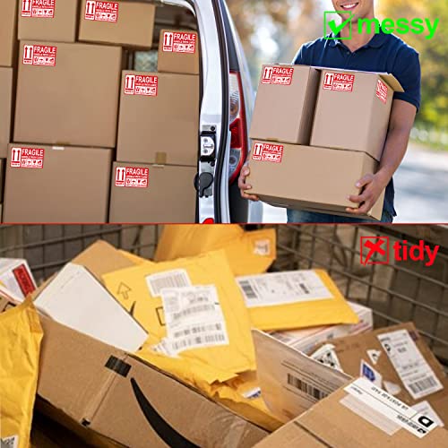 3"x 5" Fragile Stickers 200 Packing Labels Handle with Care This Side Up Strong Adhesive for Box Shipping and Moving - size: 3 x 5 inch | 200 Labels LARGE