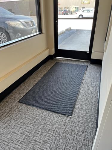 Door Floor Mat 3FTx10FT Entrance Mat Indoor Outdoor Door Mat,Charcoal Grey