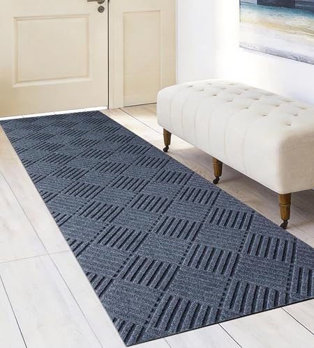 jxgzyy Outdoor Runner Rugs 2'11" x 9'10", Heavy Duty Carpet Runner - color: Dark Grey, size: 2'11" x 9'10" (Rectangular)