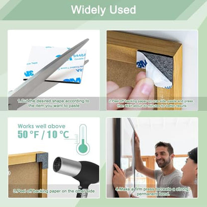 Double Sided Adhesive Pads, 80 Pcs 2mm Double Dided Tape Waterproof Mounting Tape for Home Décor & DIY Art Crafts Supplies Strong Pad Mounting Adhesive (Not for Foam Panels) (THK: 2mm)