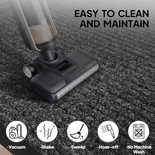 35'' x 47'' Commercial Entrance Mat PVC Composite Anti-Slip Mat Wear-Resistant Dust-Removing Floor Protective Doormats Office Matting Shop Lobby Entrance Carpet Large Door Mats Dark Gray