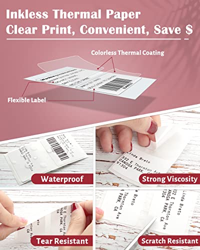 Phomemo Thermal Labels, 1.57"x 1.18", for M110/M100/M220/M108/M250, 230 PCS - color: White, size: 1.57"x1.18"