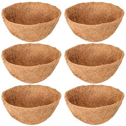 Legigo 6 Pack 14 Inch Hanging Basket Coco Liners Replacement, Round - color: 6pcs, size: 14 Inch