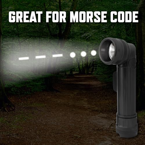 Rothco Anglehead Flashlight - Waterproof - Perfect for Tactical, Survival, and Outdoor Use - color: Green