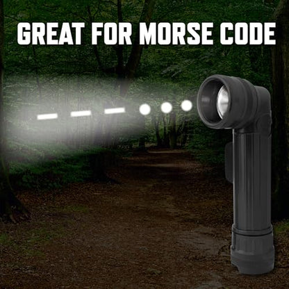 Rothco Anglehead Flashlight - Waterproof - Perfect for Tactical, Survival, and Outdoor Use - color: Green