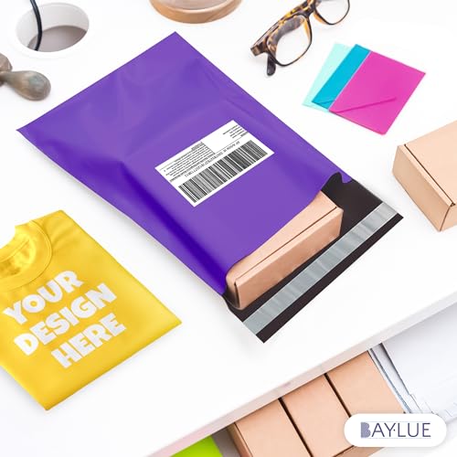 Purple Poly Mailers 9x12, Self Seal Shipping & Mailing Bags, 1000 Pack Bulk - color: Purple, size: 9"x12" / 1000 Pack
