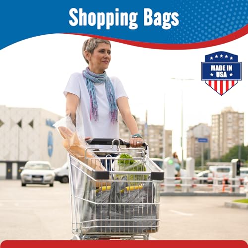 Fuxury 10000 (10K) Count Plastic T-shirt Bags Plain Grey - color: Plain Grey, size: 10000 Count