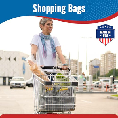 Fuxury 10000 (10K) Count Plastic T-shirt Bags Plain Grey - color: Plain Grey, size: 10000 Count
