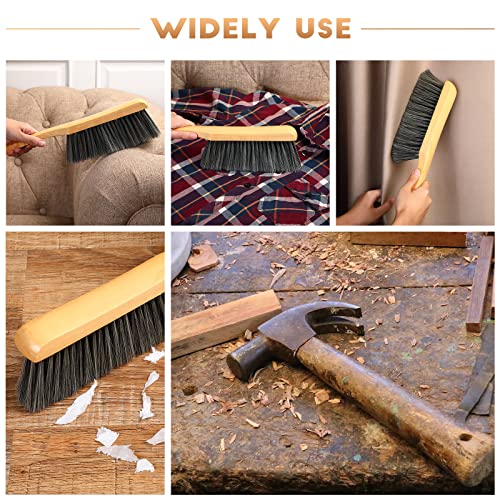 Patelai 2 Pcs Wooden Bench Brushes Fireplace Brush, Gray - color: Gray