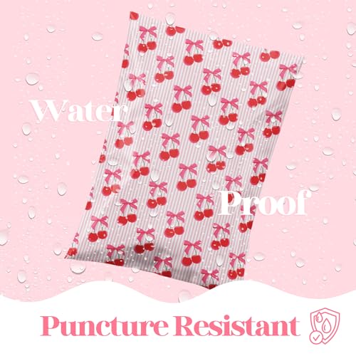 Pretty Package Store Poly Mailers 6x9, Cherry, 100 Pack - color: Cherry, size: 6x9