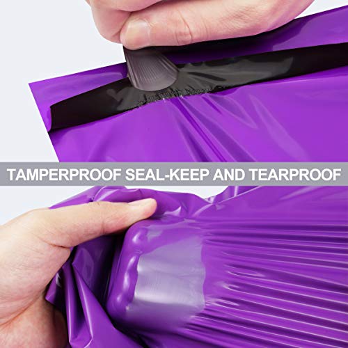 UCGOU Small Poly Mailers 9x12 Inch Purple 200 Pack Plastic Shipping Bags - color: Purple, size: 9X12" 200PC
