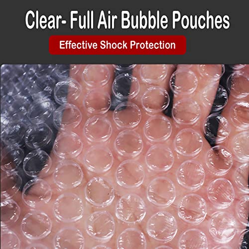 50Pcs Bubble Pouches Wrap, 12"x12" Clear Bubble Out Bags for Packing - size: 12"x12"