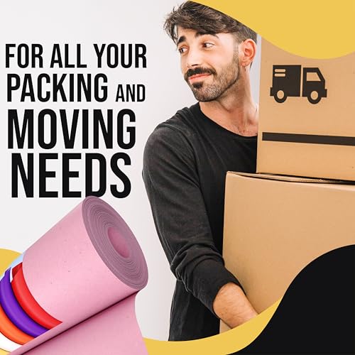 Crown Display Hot Pink Kraft Paper Roll - 36" X 1320" (110' Ft) - Perfect for Shipping & Packing - Craft Paper - color: Hot Pink, size: 36" x 1320"