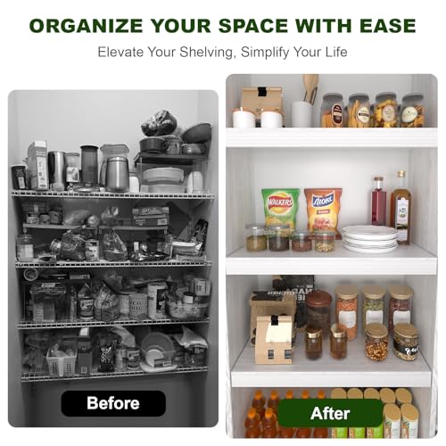 Wire Shelf Cover, PVC Wire Rack Covers for Pantry 30" W X 12" D - color: White, size: 30" W X 12" D