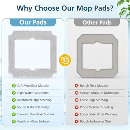 14 Pack Replacement Mop Pads for ECOVACS WINBOT Mini Window Cleaning Robot - size: 14 Pack-Winbot Mini Mop Pads