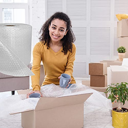 Bubble Cushioning, 12" x 350', Small 3/16", Clear - color: Clear Bubble, size: 12" x 350' Small 3/16"