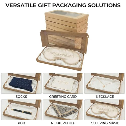 SULALIN Greeting Card Storage Boxes, 30 Pack,Kraft,7.87x3.93x0.78 Inch - color: 30pack,brown,7.87x3.93x0.78 inches