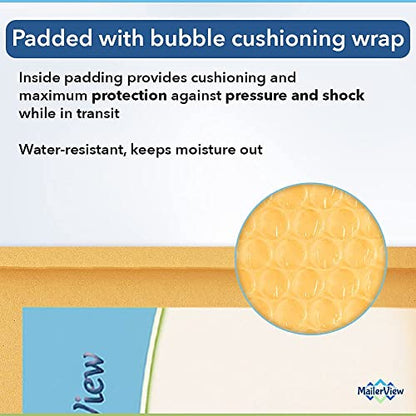 Kraft Bubble Mailers 8.5x12, Self Seal Padded Envelopes #2, 100 Pack Bulk - size: 8.5"x12" / 100 Pack