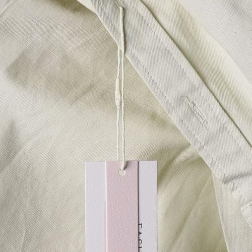 Retail Price Tag Strings with Snap Lock – 7.5" Cotton Hanging Strings, White, Bulk 1000 Pack – Perfect for Retail Stores, Garments, Crafts, and Merchandise Display