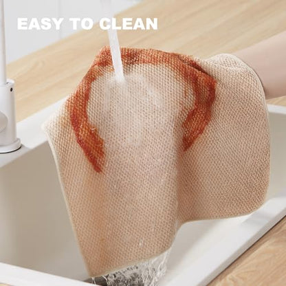 JOYMOOP Microfiber Cleaning Cloth, 3 Piece Set, Large, Multi Color - color: R